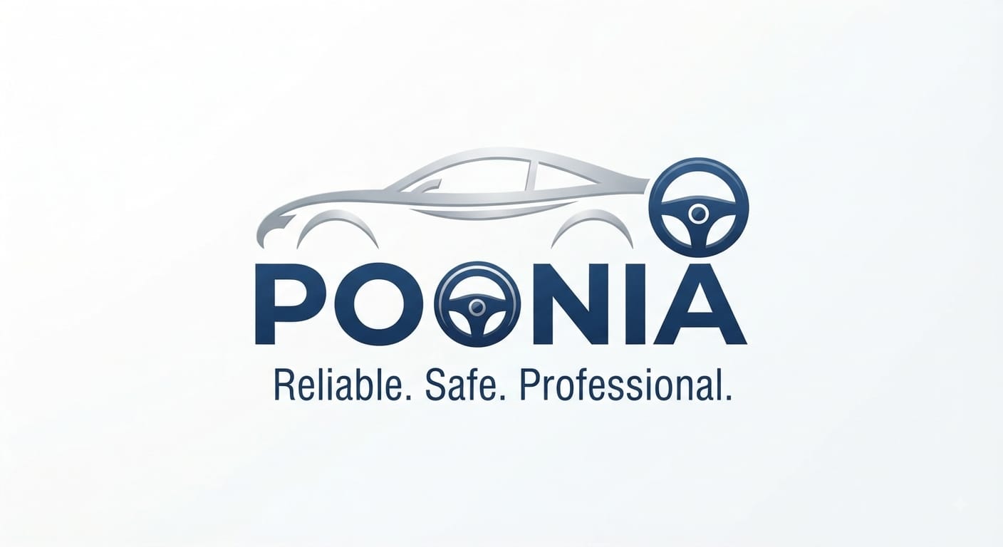 Poonia Self Drive Cars Logo